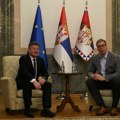 Vučić se sastao s Lajčakom: Počeli razgovori u zgradi Predsedništva