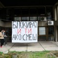Studenti Ekonomskog fakulteta u blokadi fizički blokirali zgradu