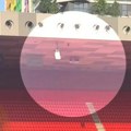Albanci postavili najmanju moguću zastavu Srbije na stadion