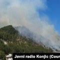 Požar na jugu BiH prijeti kućama, vatrogasci i mještani pokušavaju zaustaviti širenje vatre