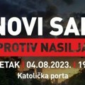 Novi protest protiv nasilja u petak u NS, skup u Katoličkoj porti