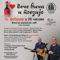 Za Kragujevčane 14. februara „Veče vina i poezije”
