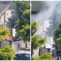 (Video) Dim i vatra u Kosovskoj ulici: Ekipe vatrogasaca hitno intervenisale na licu mesta