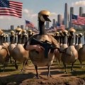 Naoružane patke patroliraju kraj jezera Amerika