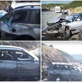 Srpska porodica doživela tešku saobraćajku u Albaniji! Hauba smrskana, stvari rasuste po putu, a majka u teškom stanju