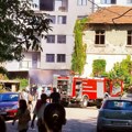 Gori zgrada u izgradnji u centru Leskovca -VIDEO