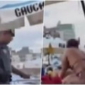 Muškarac i žena uhvaćeni na plaži tokom vrele akcije? Policajac prekinuo intimni zagrljaj! Sve se odvijalo usred bela dana…