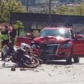 Policajac teško povređen! Stravična nesreća u Prijepolju, sudarili se "audi" i policijski motocikl: Službenika hitno voze za…