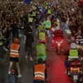 Studenti-biciklisti stigli u Niš, pristalice SNS se pojavili na mestu dočeka