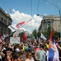 Počeo protest studenata, profesora i građana ispred Vlade Srbije