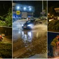 FOTO Pogledajte kako izgledaju beogradske ulice nakon olujnog nevremena: Ulice poplavljene, stabla polomljena