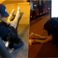 Žena napadala ljude na Zelenom vencu: Policija došla na lice mesta, nastao haos! (video)