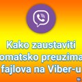 Kako zaustaviti automatsko preuzimanje fajlova na Viber-u za Android