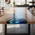 Zaleđena voda u drvetu: Zašto epoksidni stolovi osvajaju svet dizajna