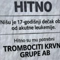 Sedamaestogodišnji dečak iz Leskovca dobio potrebne trombocite: Zahvaljujući Gimnazijalcima, javio se veliki broj donora iz…