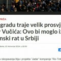 Hrvati se raduju građanskom ratu u Srbiji "u Beogradu traje veliki prosvjed protiv Vučića"