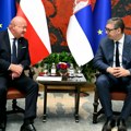 Poseta austrijskog kancelara predsedniku Srbije protekla u više nego prijateljskoj atmosferi