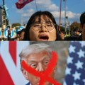 "Nećemo: Trampa!" Protesti zbog dolaska američkog lidera u Južnu Koreju, demonstranti pokušavaju da probiju policijski kordon…
