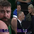 (VIDEO) Žalgiris ubedljiv, Valančijunas se bunio zbog izmene