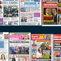 Naslovne strane sutrašnjih novina: Prelistavanje štampe za četvrtak, 16. april 2026. godine
