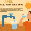 Apel građanima za racionalnu potrošnju vode