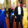 Uživo sve pršti od luksuza i raskoša Lider SAD i Melanija dočekani kraljevski: Čarls priredio državni banket, nazdravljaju…