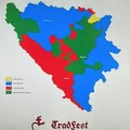 Hrvatska podelila BiH - ovo crveno na mapi je treći entitet 'croat repablic'! Sarajevo besno