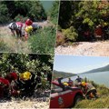 Jeziva saobraćajna nesreća kod Kladova: Motociklista sleteo u ambis dubok 30 metara, vatrogasci-spasioci ga izvlačili! (foto)…