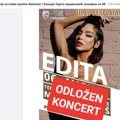 Nastup pop-folkerke Edite u Aleksincu za 10.000 evra zvanično "odložen"