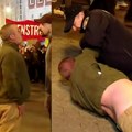 Posvađao se sa okupljenima, pa nasrnuo na policiju! Usledilo filmsko hapšenje: Incident na Noćnom maršu u Zagrebu - pogledajte…