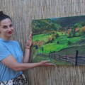Љубав према Србији претвара у уметничка дела: Милица је учитељица која слика, њен рад је нестваран