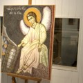 Prikaz anđela na zidu crkve u pirotskom selu Staničenje
