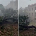 "Jedan od najjačih naleta koje sam doživeo": Video snimak dolaska nevremena na ostrvo Brač, orkanski vetar lomio sve pred…