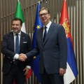 Vučić dočekao italijanskog ministra Salvinija, u toku sastanak dve delegacije
