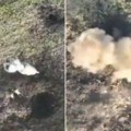 Uznemirujući snimak sa fronta! Dron ispustio bombu na vojnike u rovu, reakcija jednog zapalila mreže (video)