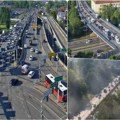 Velika gužva na autokomandi, zastoj i zbog saobraćajke: Tramvaji stoje u Bulevaru kralja Aeleksandra, kolone i na mostovima…
