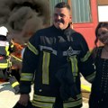 Automobil stvarno goreo, vatrogasci na licu mesta! Milica Pavlović snimila spektakularne scene za "Caku"