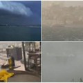 (Video) Nebo se smračilo, a onda je krenulo stravično nevreme! Oluja u Istanbulu čupala drveće i rušila krovove. Jaki vetrovi…
