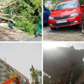 Strašne posledice nevremena u Beogradu: Drvo izvučeno iz zemlje, oboren kran, petoro povređenih širom grada