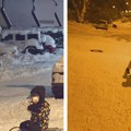 Sloba Radanović vuče sina na sankama, okupio pola komšiluka u Višnjičkoj banji: "Najbolja ulica na svetu!"