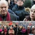 I Šolc i Berbok na demonstracijama: Nemački kancelar i šefica diplomatije prisustvovali protestu protiv ultradesnice (foto)