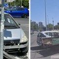 Sudar motokultivatora i mercedesa u Beogradu: Od jačine udara, muškarac katapultiran s mašine, svuda krv