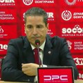 Sferopulos o zvižducima navijača, pa napustio konferenciju: "Mi smo u Srbiji, dete ne udarate kad ga boli..."