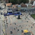 Studenti i građani Niša na skupu podrške novinarki napadnutoj na SNS mitingu