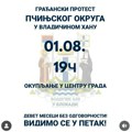 Protest građana Pčinjskog okruga u petak u Vladičinom Hanu