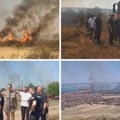 Prve slike i snimci stravičnog požara kod Kladova: Dim prekrio grad, vatra bukti, ne vidi se prst pred okom