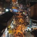Protest građana i studenata protiv prekomerne upotrebe sile policije u Novom Pazaru