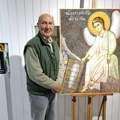 Kopija jedinstvene freske Belog anđela iz Staničenja postavljena u Galeriji “Čedomir Krstić”