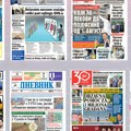 Naslovne strane sutrašnjih novina: Prelistavanje štampe za sredu, 1. jul 2026. godine