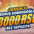 AdmiralBetov novi Bonus dobrodošlice će pljuštati cele jeseni Iskoristite priliku i preuzmite 3000 dinara Bonus…